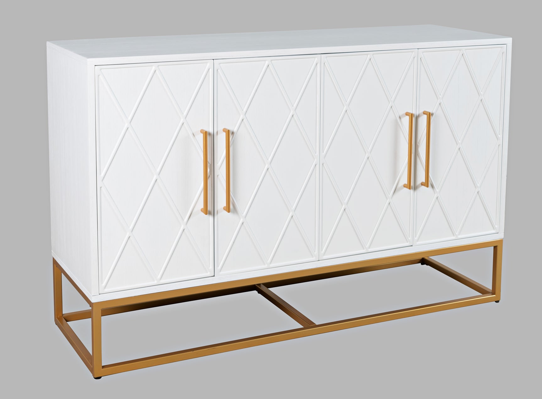 Argyle Glen White/Gold 50 Accent Cabinet - Ornate Home