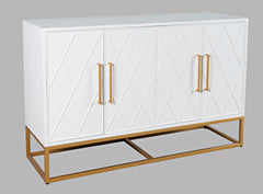 Argyle Glen White/Gold 50 Accent Cabinet - Ornate Home