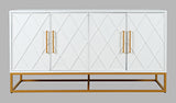 Argyle Glen White/Gold 60 Accent Cabinet - Ornate Home
