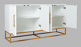 Argyle Glen White/Gold 60 Accent Cabinet - Ornate Home