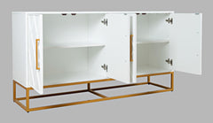 Argyle Glen White/Gold 60 Accent Cabinet - Ornate Home