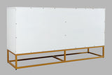 Argyle Glen White/Gold 60 Accent Cabinet - Ornate Home