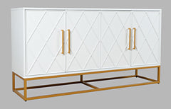 Argyle Glen White/Gold 60 Accent Cabinet - Ornate Home