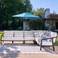 Aria Beige Outdoor 4pc Sectional - Ornate Home