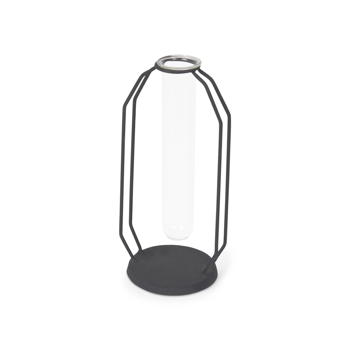 Aria Black Metal and Glass Decorative Accent - Ornate Home