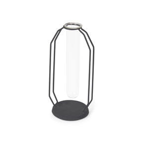 Aria Black Metal and Glass Decorative Accent - Ornate Home