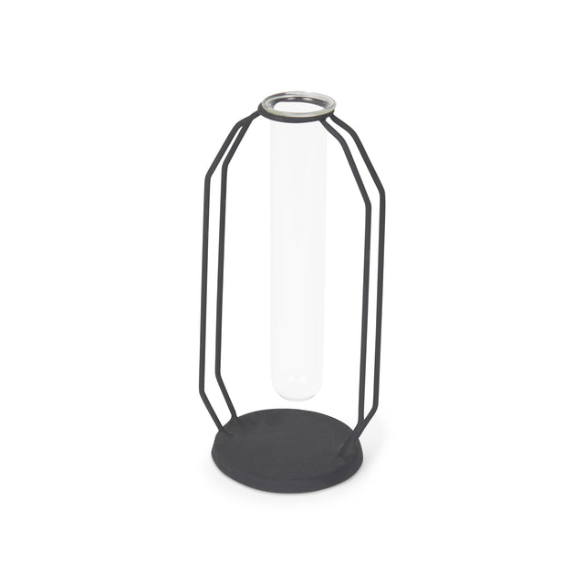 Aria Black Metal and Glass Decorative Accent - Ornate Home