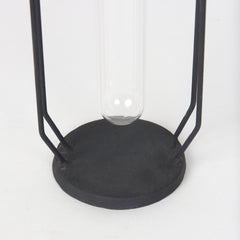 Aria Black Metal and Glass Decorative Accent - Ornate Home
