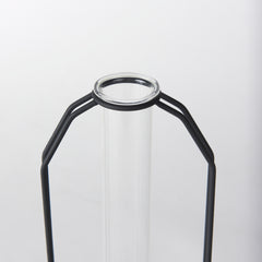 Aria Black Metal and Glass Holder Object - Ornate Home