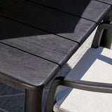 Aria Black Outdoor Dining Table - Ornate Home