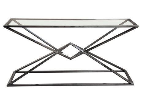 Aria Black Rectangle Console Table - Ornate Home