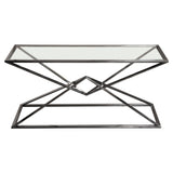 Aria Black Rectangle Console Table - Ornate Home