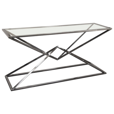 Aria Black Rectangle Console Table - Ornate Home