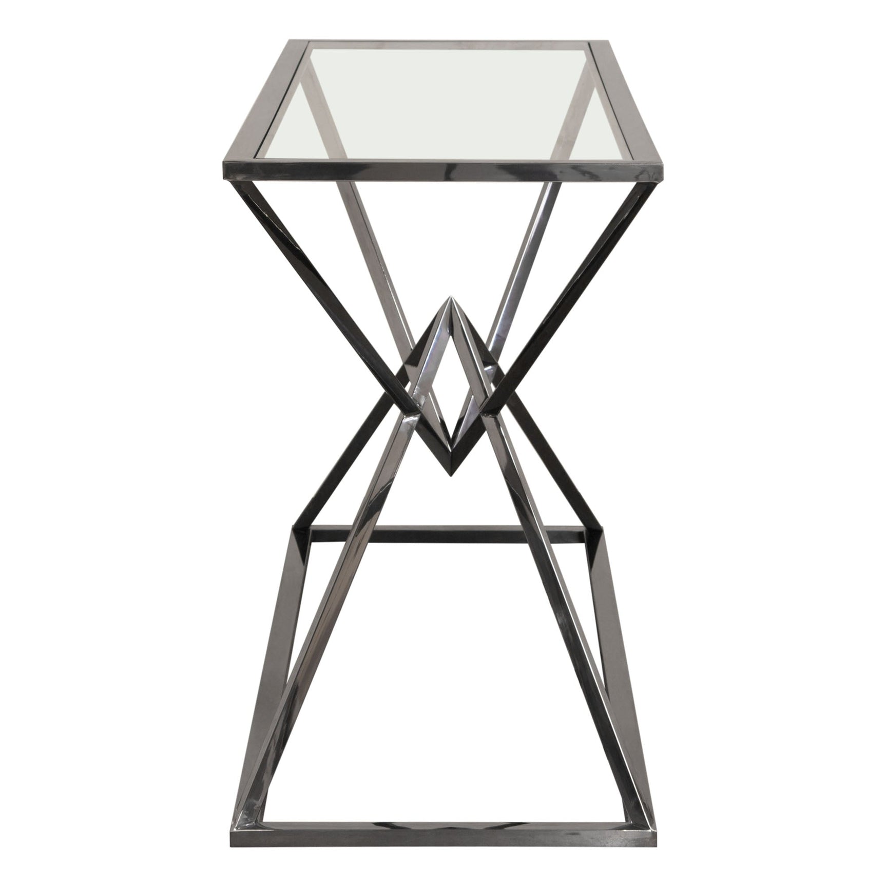 Aria Black Rectangle Console Table - Ornate Home