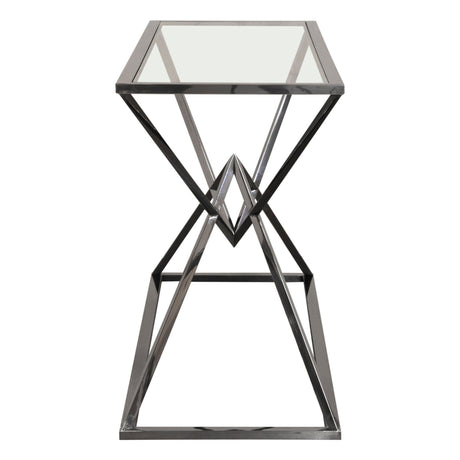 Aria Black Rectangle Console Table - Ornate Home