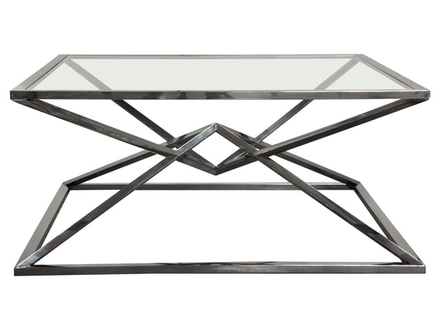 Aria Black Square Coffee Table - Ornate Home