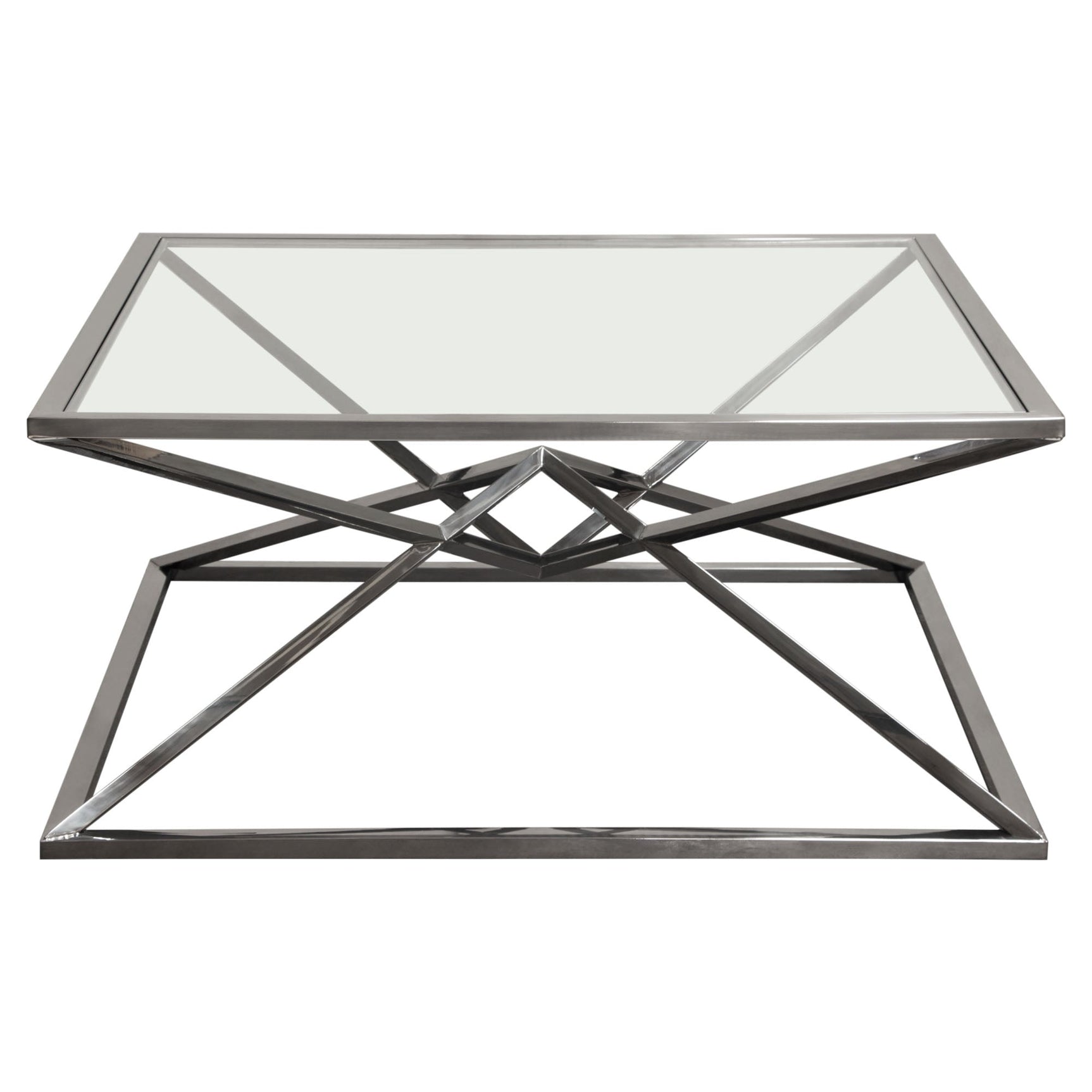 Aria Black Square Coffee Table - Ornate Home