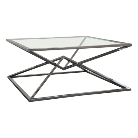 Aria Black Square Coffee Table - Ornate Home