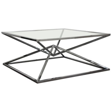 Aria Black Square Coffee Table - Ornate Home