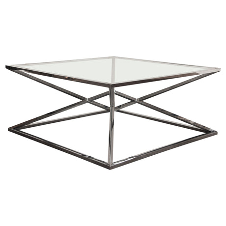 Aria Black Square Coffee Table - Ornate Home
