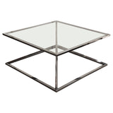 Aria Black Square Coffee Table - Ornate Home