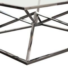 Aria Black Square Coffee Table - Ornate Home