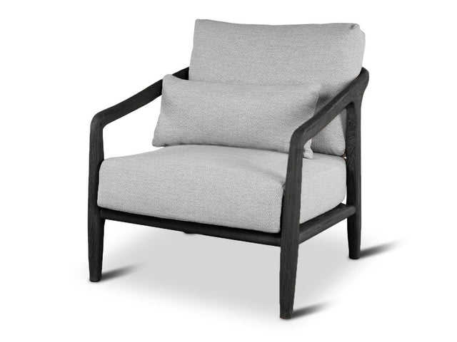 Aria Black/White Outdoor Accent Chair - Ornate Home
