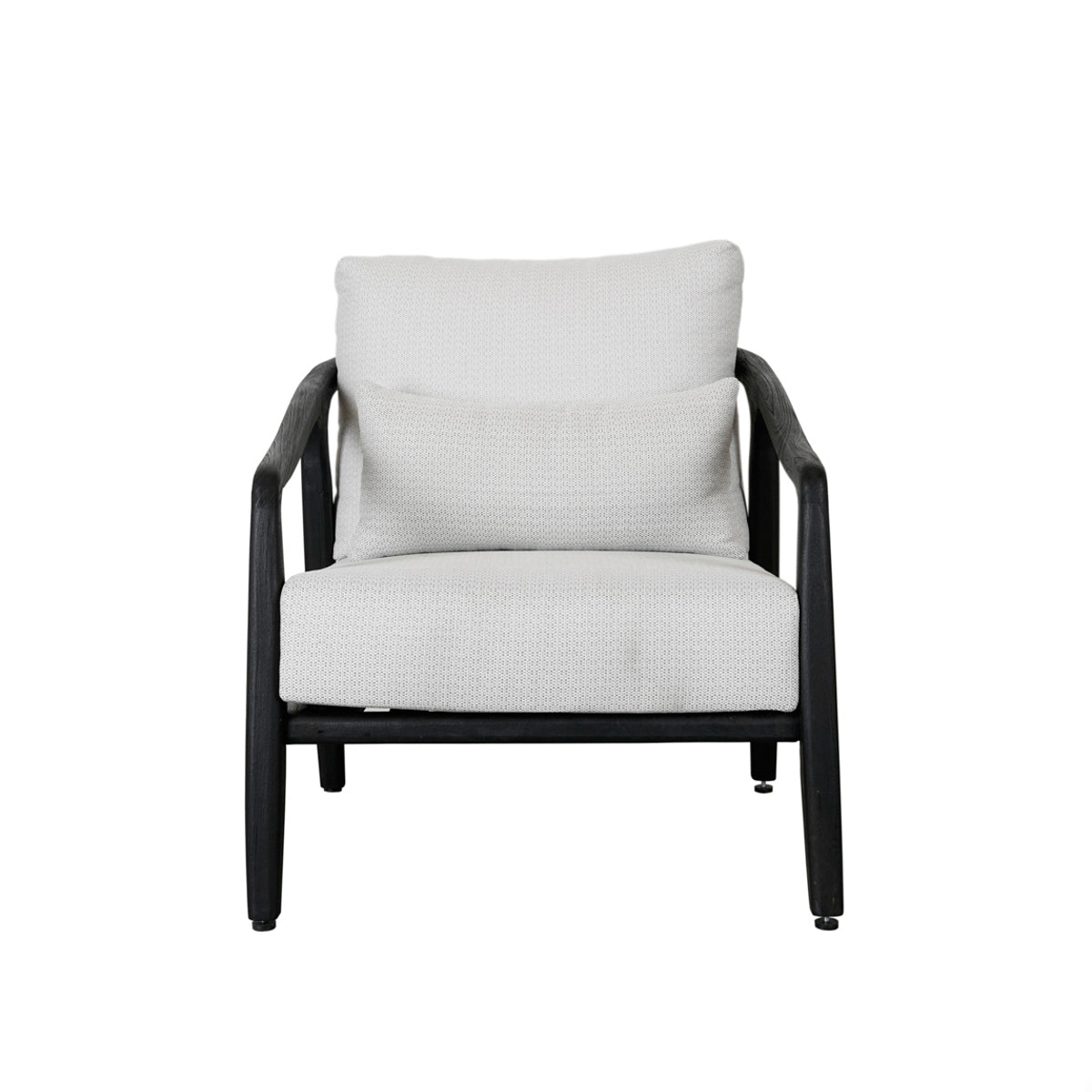 Aria Black/White Outdoor Accent Chair - Ornate Home