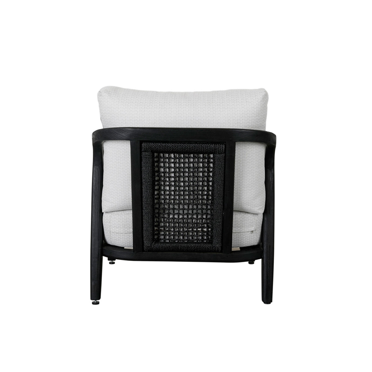 Aria Black/White Outdoor Accent Chair - Ornate Home
