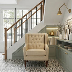 Aria Brown Accent Chair - Ornate Home