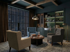 Aria Brown Accent Chair - Ornate Home