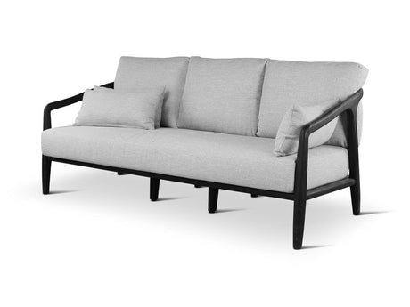 Aria Gray/Black Outdoor Sofa - Ornate Home
