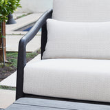 Aria Gray/Black Outdoor Sofa - Ornate Home