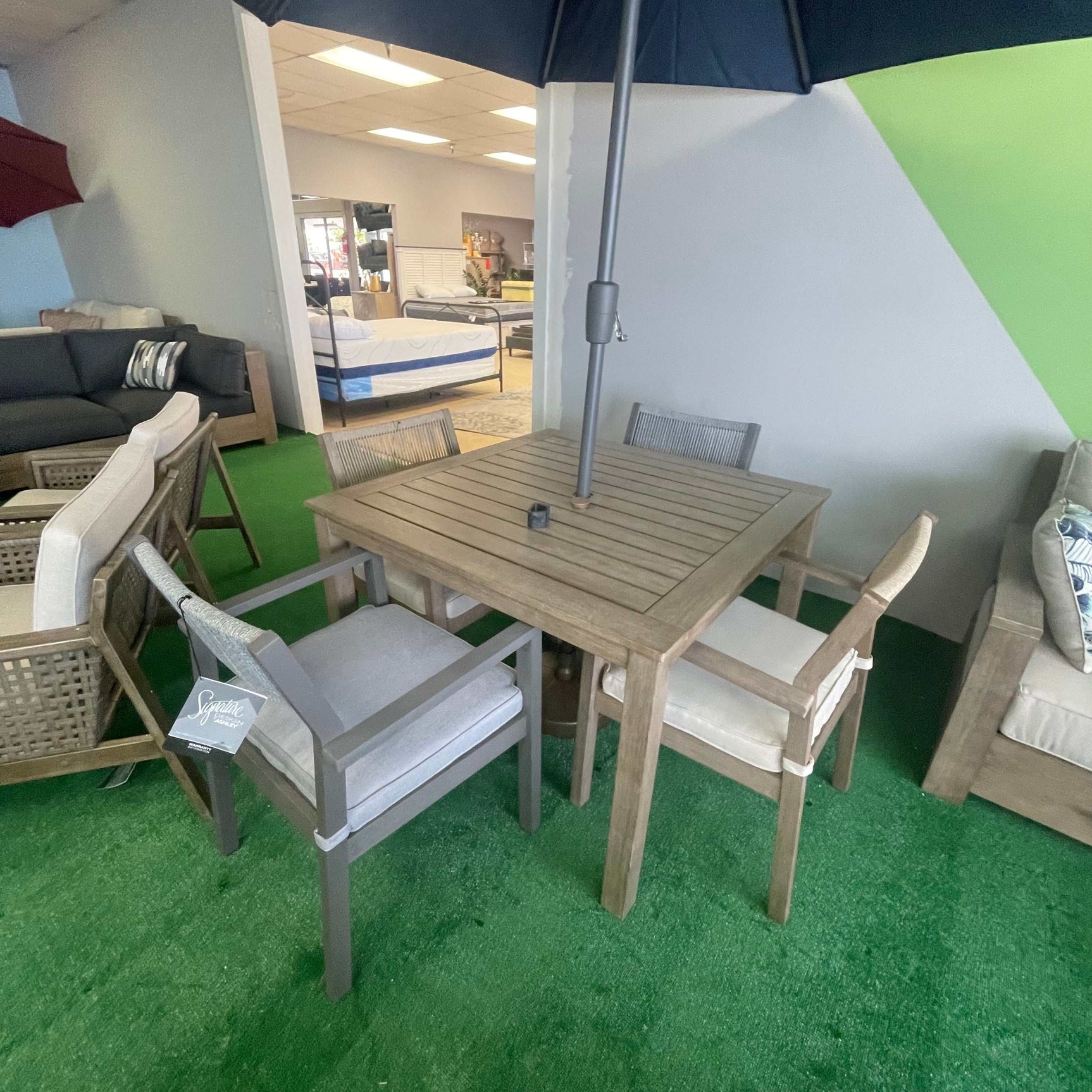 Aria Plains Brown Outdoor Dining Table - Ornate Home