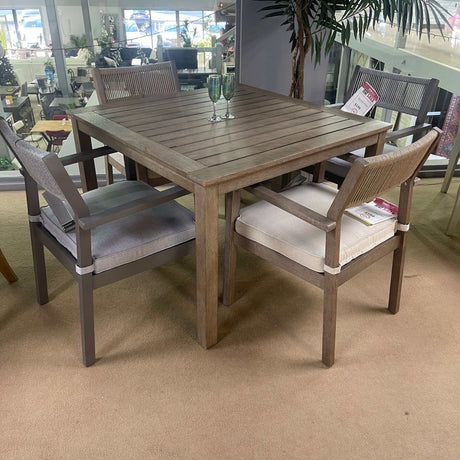 Aria Plains Brown Outdoor Dining Table - Ornate Home