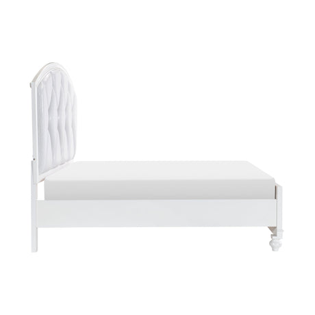Aria White Queen Platform Bed - Ornate Home
