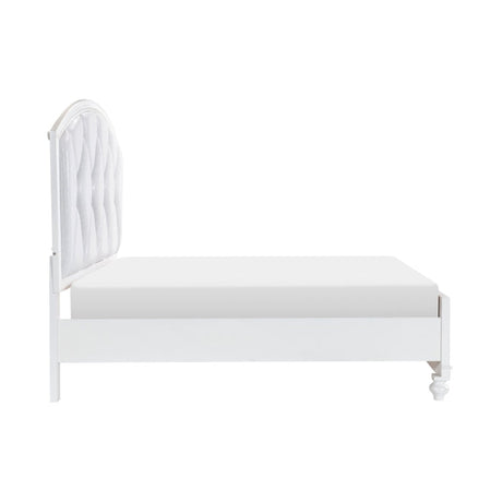 Aria White Queen Platform Bed - Ornate Home