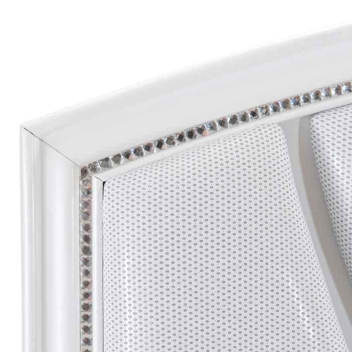 Aria White Queen Platform Bed - Ornate Home