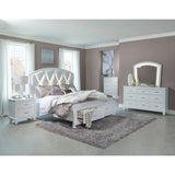 Aria White Queen Platform Bed - Ornate Home