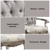 Ariadne Plantinum Arm Chair (Set of 2) - Ornate Home