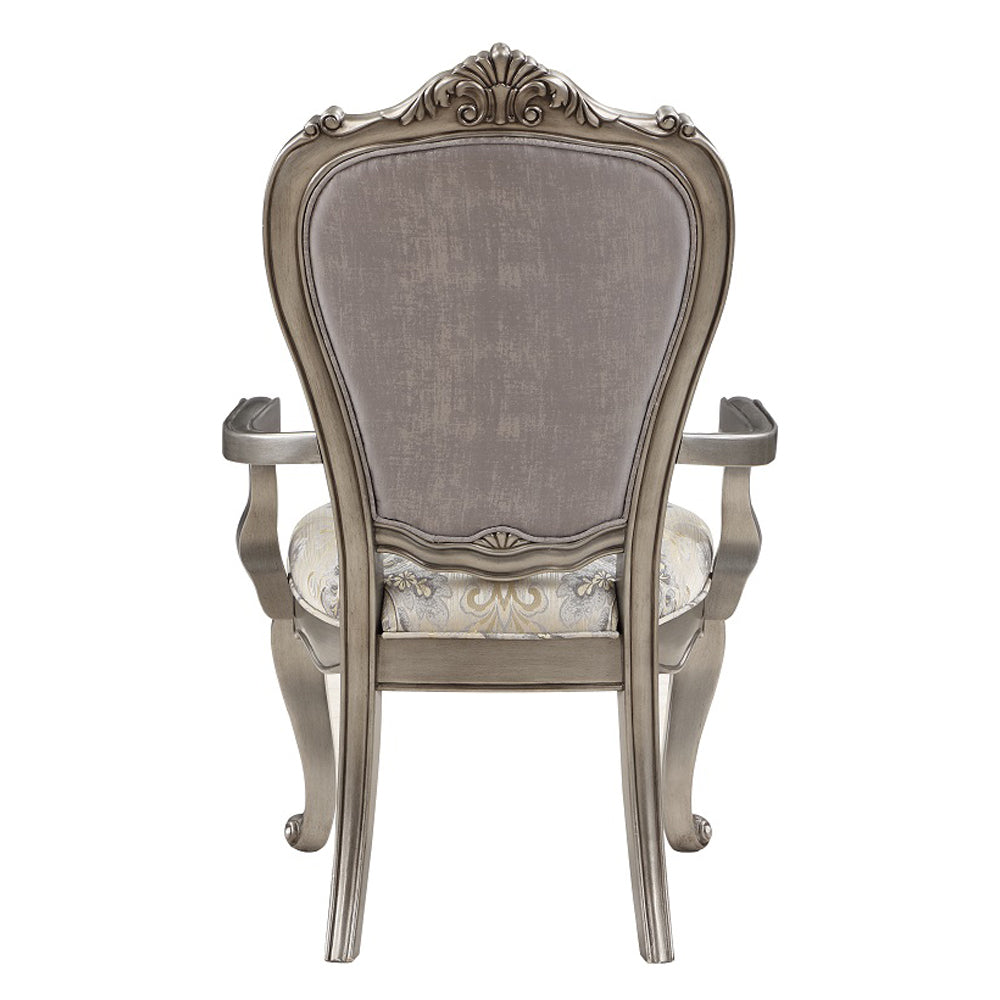 Ariadne Plantinum Arm Chair (Set of 2) - Ornate Home