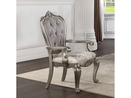 Ariadne Plantinum Arm Chair (Set of 2) - Ornate Home