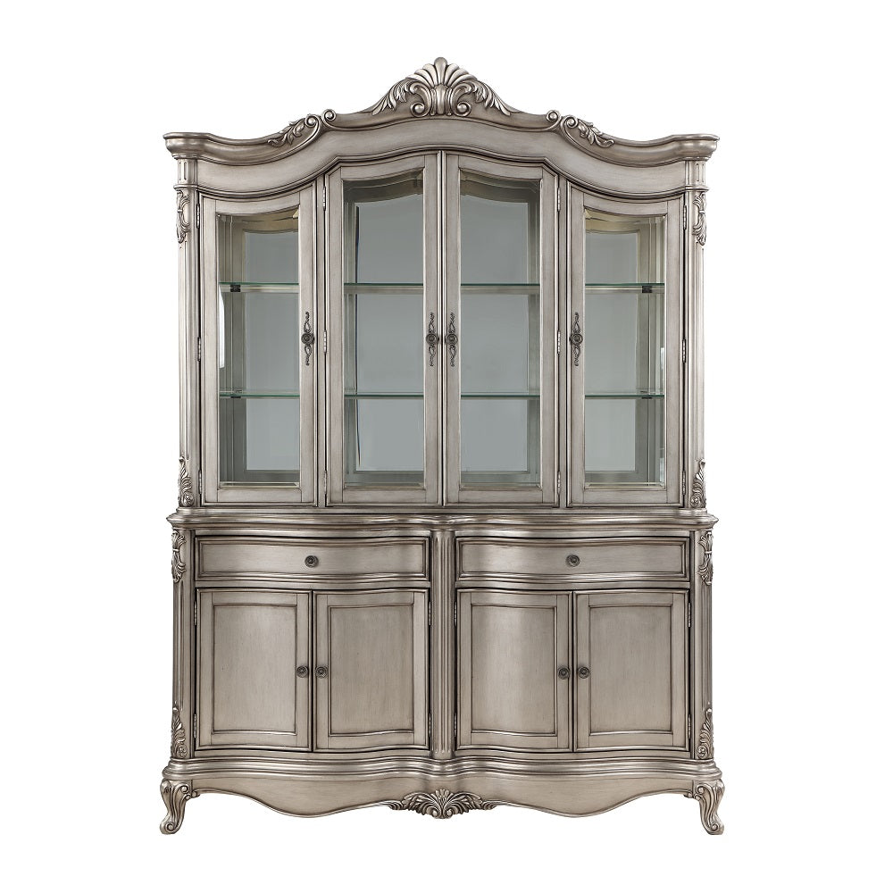 Ariadne Plantinum Hutch & Buffet - Ornate Home