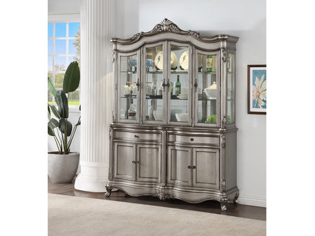 Ariadne Plantinum Hutch & Buffet - Ornate Home