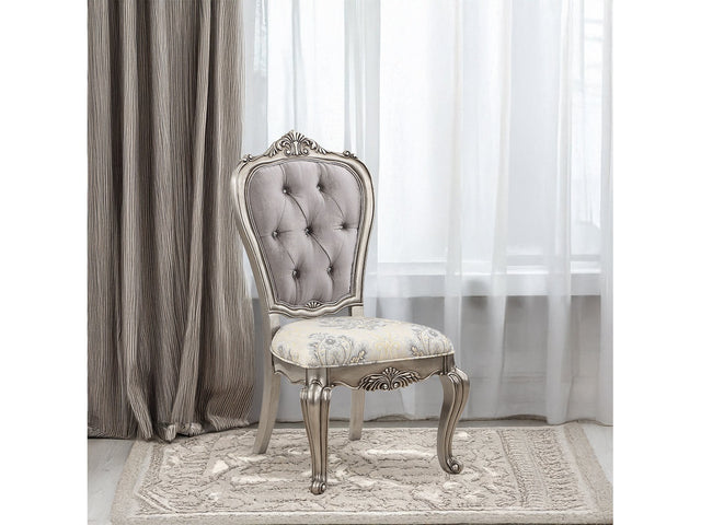 Ariadne Plantinum Side Chair (Set of 2) - Ornate Home