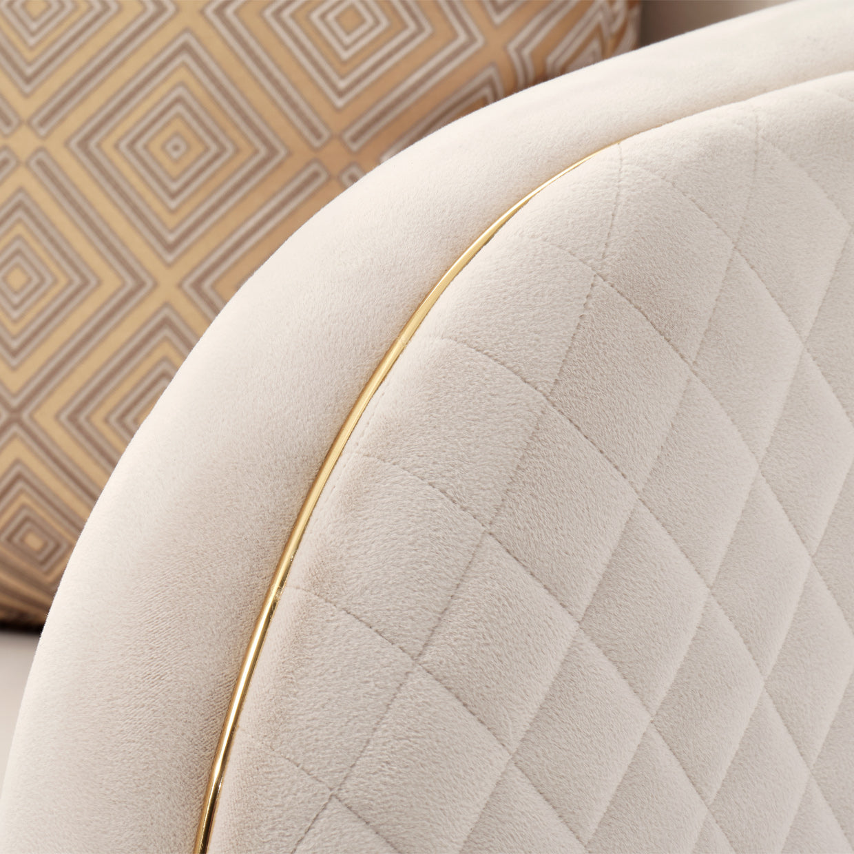 Ariana Beige Accent Chair - Ornate Home