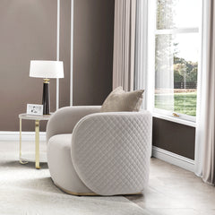 Ariana Beige Accent Chair - Ornate Home