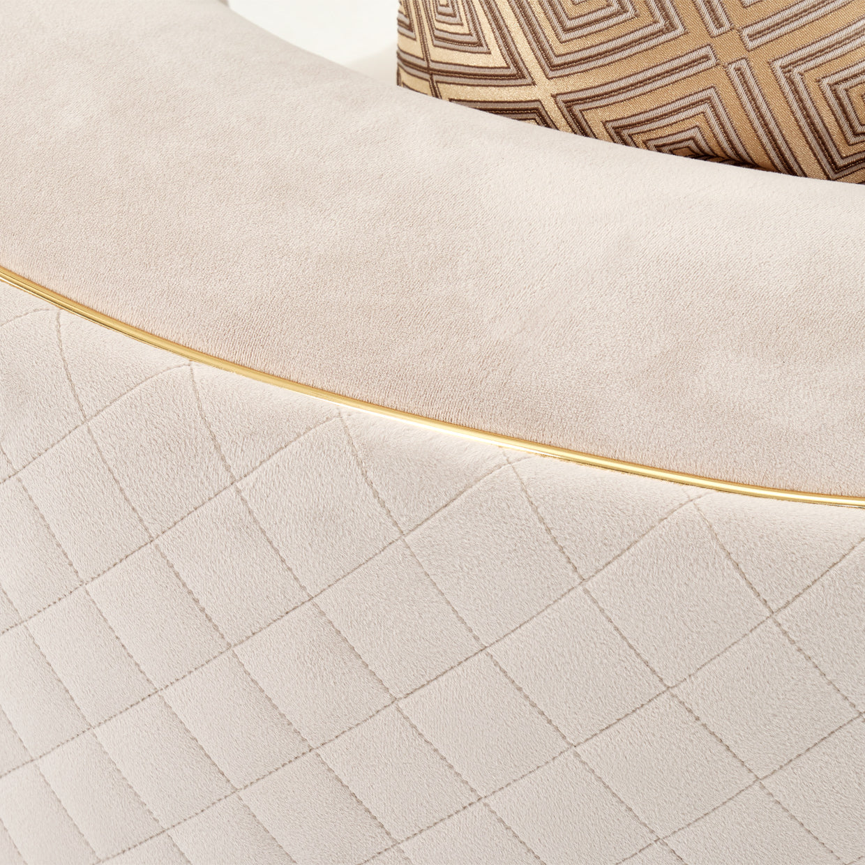 Ariana Beige Loveseat - Ornate Home