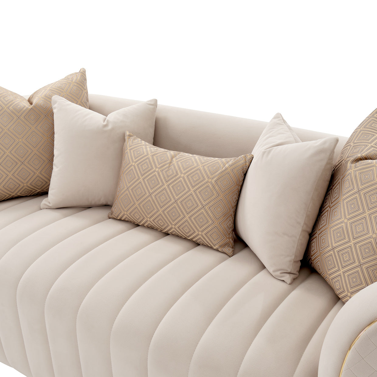 Ariana Beige Loveseat - Ornate Home