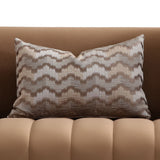 Ariana Gold/Caramel Velvet Loveseat - Ornate Home